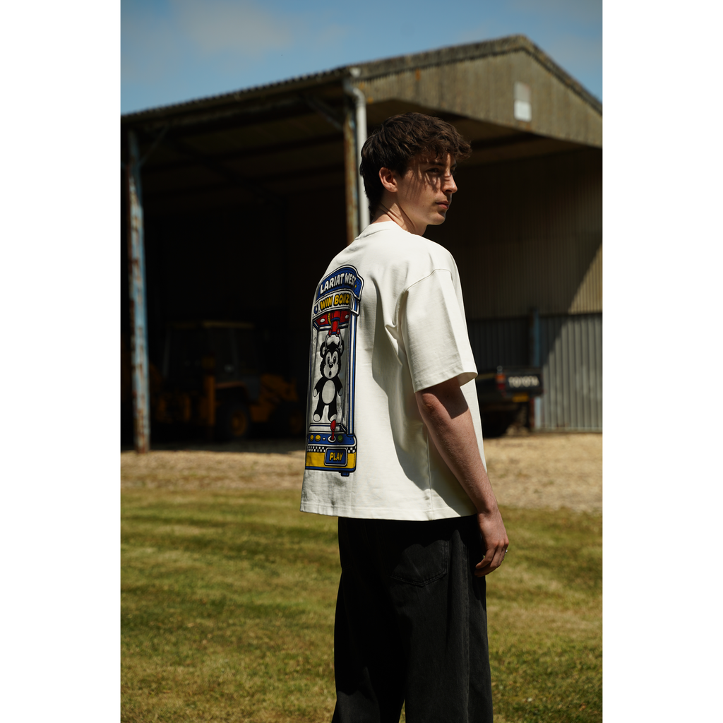 Grabber Machine Boxy Oversized Tee — detail shot