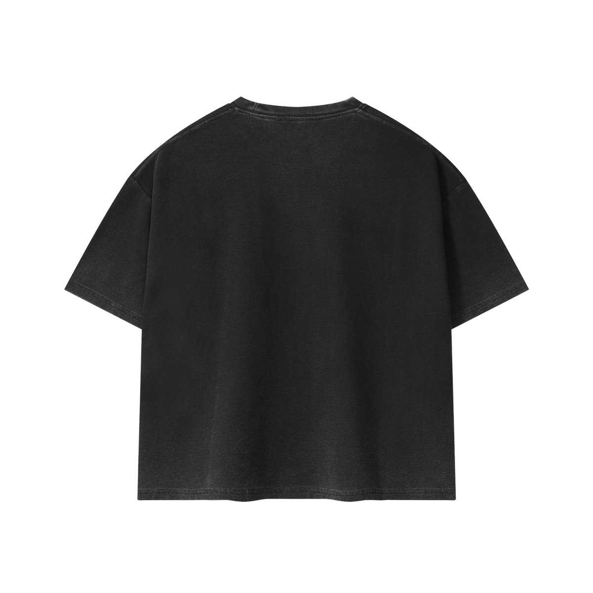 Skater Vintage Wash Boxy Waffle Tee, back view, Hardway Goods lockup