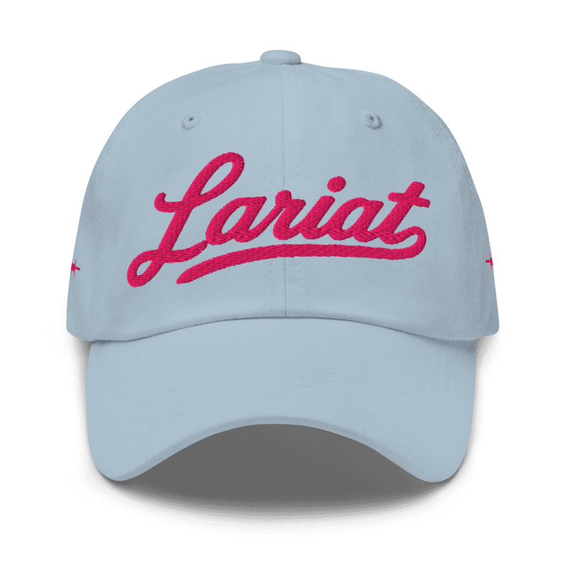 Wordmark Dad Hat, Light Blue, front view