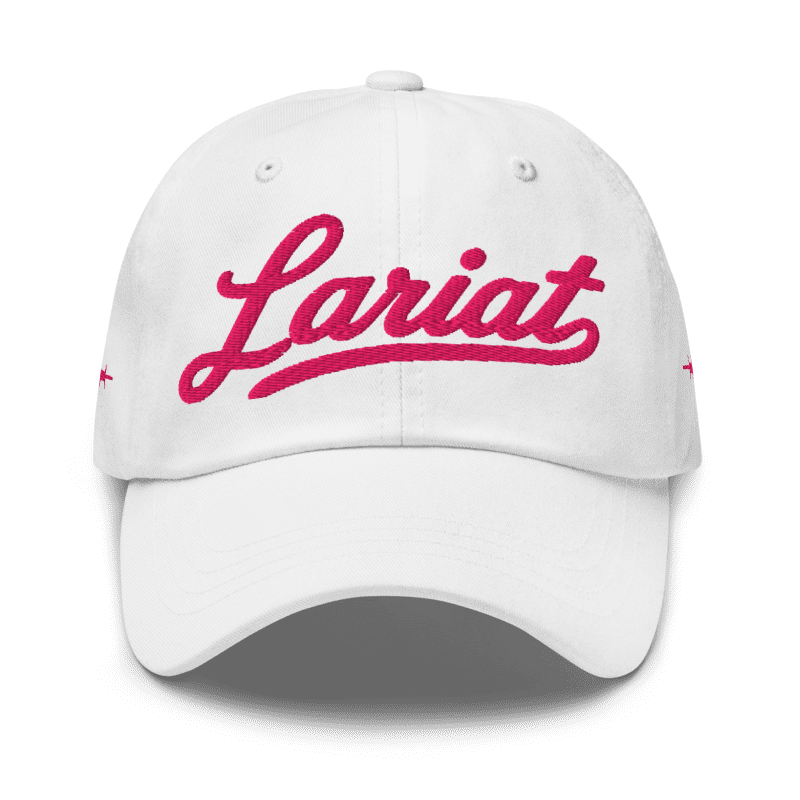 Wordmark Dad Hat, White, front view