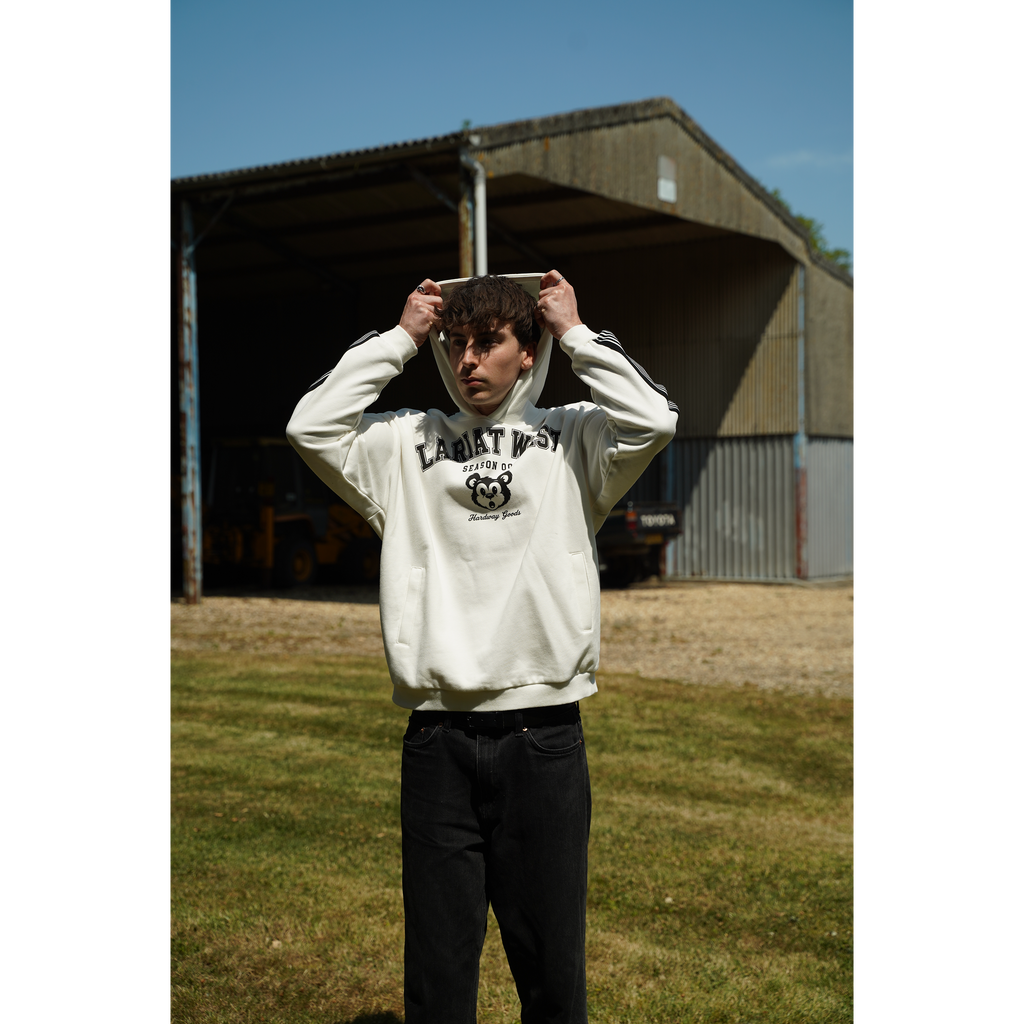 Varsity | Drop-Shoulder Hoodie back view