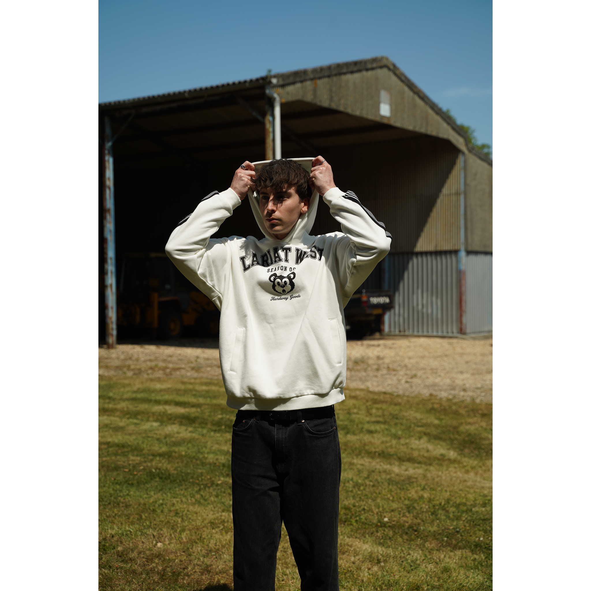 Varsity | Drop-Shoulder Hoodie back view